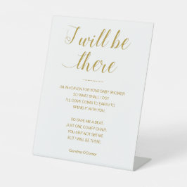 Expositor En L Gold Salvarme Un Asiento Con Nombre Memorial Baby