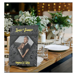 Expositor En L Golden Diamond Modern Elegant Customized Wedding
