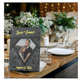 Expositor En L Golden Diamond Modern Elegant Customized Wedding