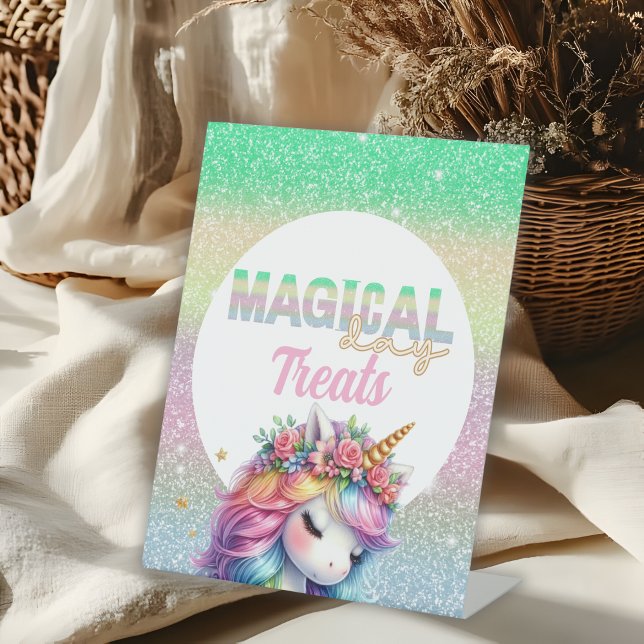 Expositor En L Golosinas mágicas de unicornio de arcoíris brillan (Subido por el creador)
