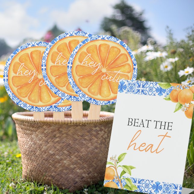 Expositor En L Golpear el calor | Little Cutie Baby Shower (Beat the heat - baby shower sign | Little Cutie is on the way)