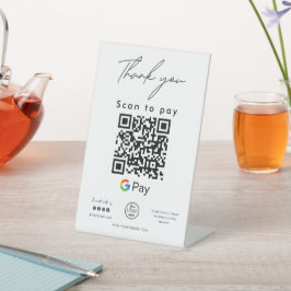 Expositor En L Google Pay QR Code Scan - Escáner de logotipo para