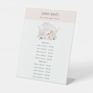 Expositor En L Gorra del chef de Rubor Floral Whisk Bakery Precio