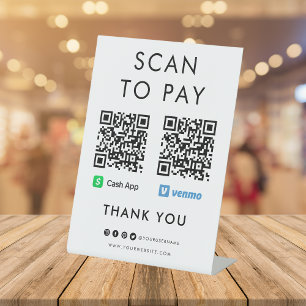 Expositor En L Gracias a Cash App Venmo Scan para pagar código QR