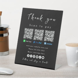 Expositor En L Gracias a la aplicación de Paypal Cash Venmo Black