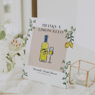 Expositor En L Gracias a un Rótulo Limoncello Bridal Shower