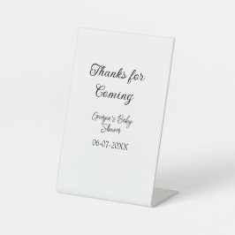 Expositor En L Gracias por venir a la ducha de bebé, simple y mod