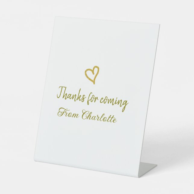 Expositor En L gracias por venir añadir nombre mensaje de texto d (Anverso)