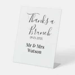 Expositor En L Gracias un brunch post boda nombre fecha simple