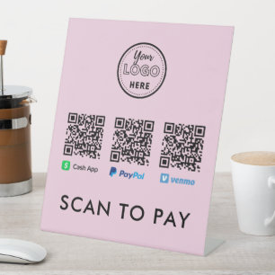 Expositor En L Gracias Venmo Paypal CashApp Scan por pagar el log