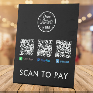 Expositor En L Gracias Venmo Paypal CashApp Scan por pagar el log