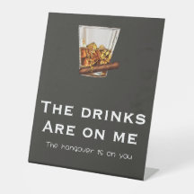 Gracioso cartel de bar de soltero