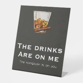 Expositor En L Gracioso cartel de bar de soltero