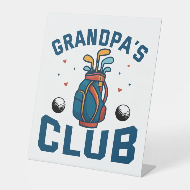 Expositor En L Gracioso regalo del club de golf del abuelo (Anverso)