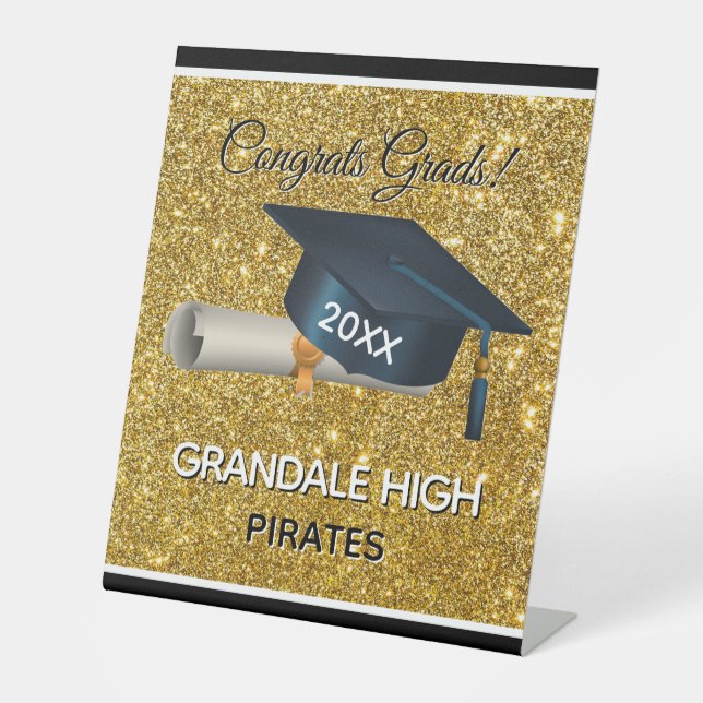 Expositor En L Grads! Fun, Custom Graduation Party (Anverso)