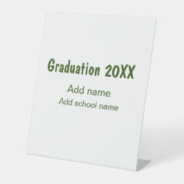 Expositor En L Graduación 20XX añadir nombre de año escuela verde