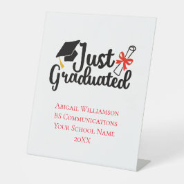 Expositor En L Graduación Personalizada de Escuela Secundaria y U