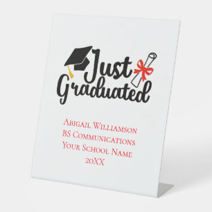 Expositor En L Graduación Personalizada de Escuela Secundaria y U