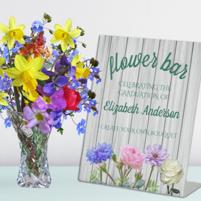 Expositor En L Graduation Garden Party Flower Bar (Subido por el creador)
