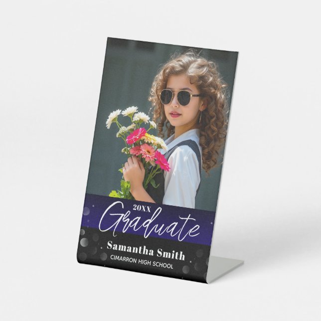 Expositor En L Graduation Party Welcome Table Acrylic Sign (Anverso)