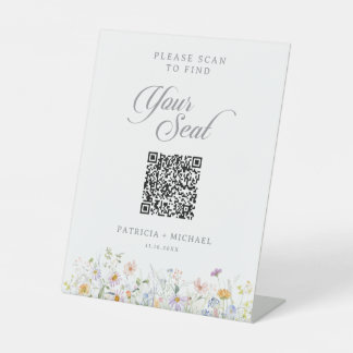 Expositor En L Gráfico de Asientos Código QR Jardín Caprichoso de