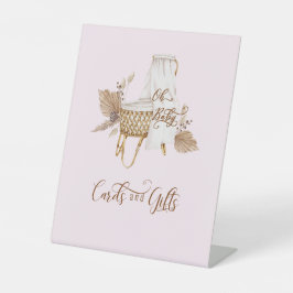 Expositor En L Grasa Pampas Rosa Oh Tarjetas para bebés y regalos