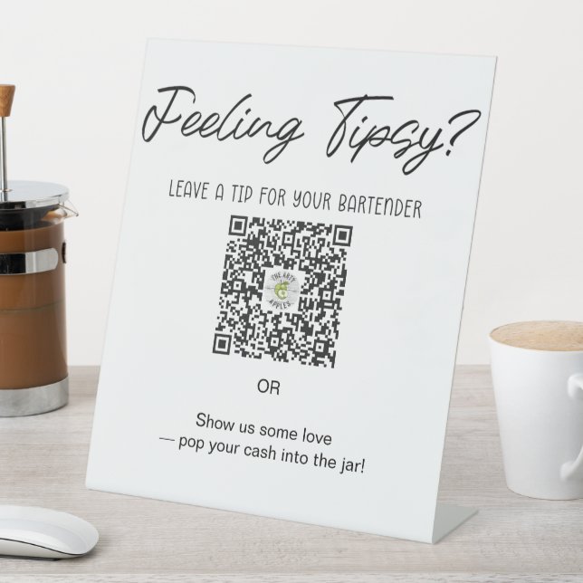 Expositor En L Great service deserves a great tip! Feeling tipsy? (In Situ)