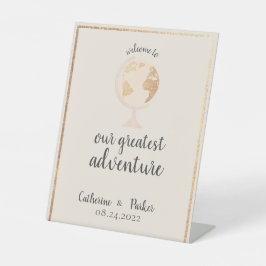 Expositor En L Greatest Adventure World Globe Map Boda de viajes