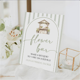 Expositor En L Green Fresh Off The Market Flower Bar