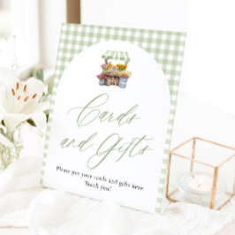 Expositor En L Green Gingham Fresh Off The Market Cards and Gifts