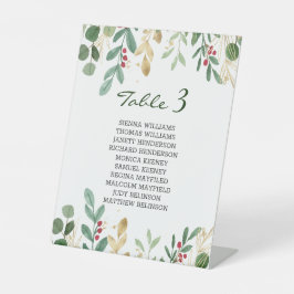 Expositor En L Greeneration Foliage Red Berry Navidad Boda