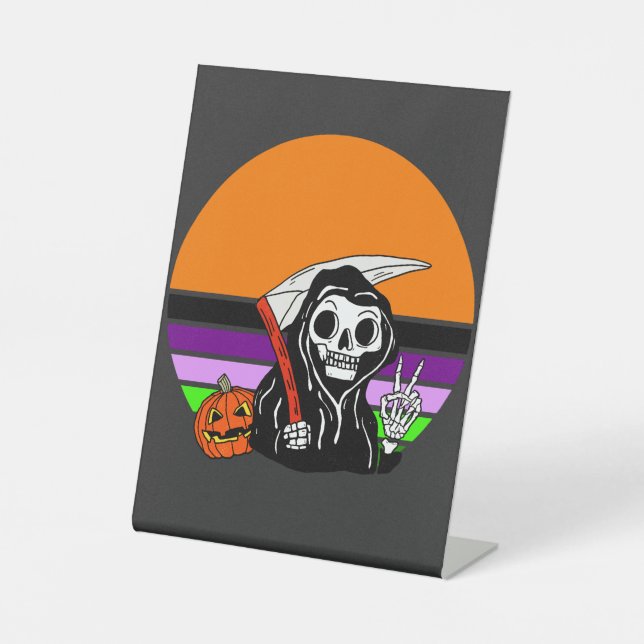 Expositor En L Grim Reaper - Halloween Sunset Jack O'Lantern (Anverso)