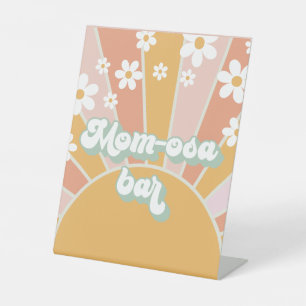 Expositor En L Groovy Baby Retro Sunshine Baby Shower Mom-Osa Bar
