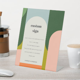 Expositor En L Groovy Retro Arch Resumen Boda Fiesta