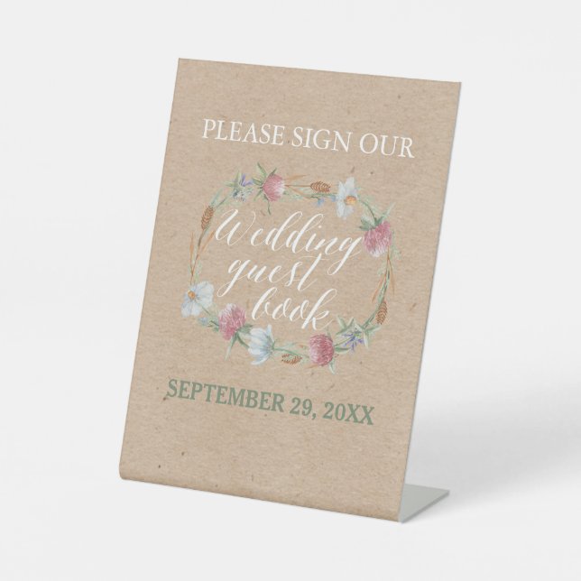 Expositor En L Guerra De Flores Silvestres En Matrimonio De Campo (Anverso)