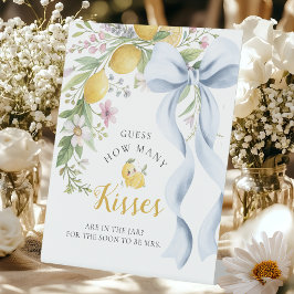 Expositor En L Guess How Many Kisses Main Squeeze Bridal Shower