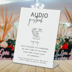 Expositor En L Guía de audio de un Boda mínimo moderno