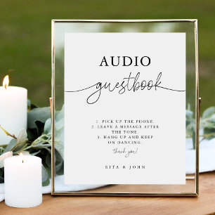 Expositor En L Guía de audio de un Boda mínimo moderno