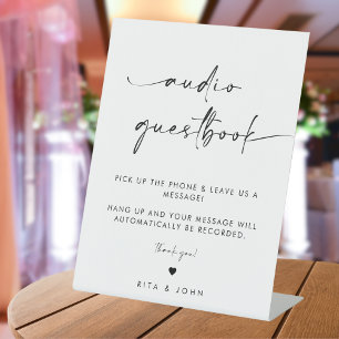 Expositor En L Guía de audio del Boda moderno de moda