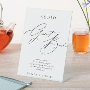 Expositor En L Guía de audio por correo de voz simple Boda