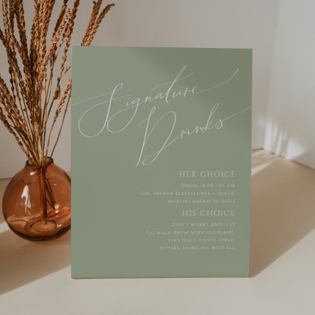 Expositor En L Guión caprichoso | Sage Green Signature Bebidas (Subido por el creador)