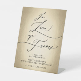 Expositor En L Guión De Caligrafía En Lugar De Favor Rótulo Boda