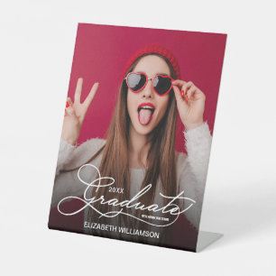 Expositor En L Guion de graduado chic foto moderna