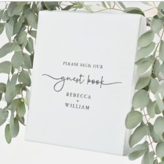 Expositor En L Guión manuscrito moderno Libro blanco negro de inv