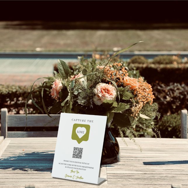 Expositor En L Guión Rústico Captura El Código QR Del Boda De Amo (Subido por el creador)