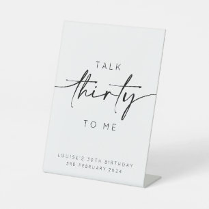 Expositor En L Hablar Treinta Para Mí Minimalista Cumpleaños 30