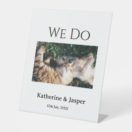 Expositor En L Hacemos boda compromiso mascota nombre foto fecha