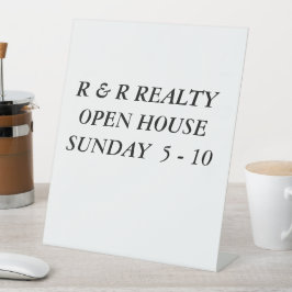 Expositor En L hacer su propio signo de personalizado