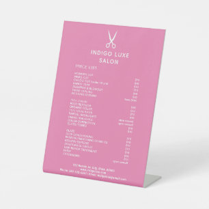 Expositor En L Hair Salon Scissors Dark Pink Service Price List
