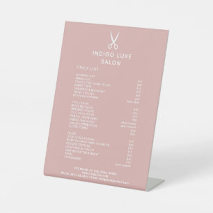 Expositor En L Hair Salon Scissors Dusty Pink Service Price List